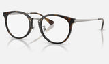 Ray-Ban RX7266D — Havana — quarter view
