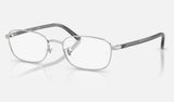 Ray-Ban RX6551D — Silver — quarter view