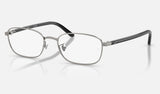 Ray-Ban RX6551D — Gunmetal — quarter view