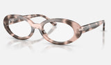 Ray-Ban RX2223VF — Opal Pink Havana — quarter view