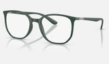 Ray-Ban RX7397 — Sand Green — quarter view