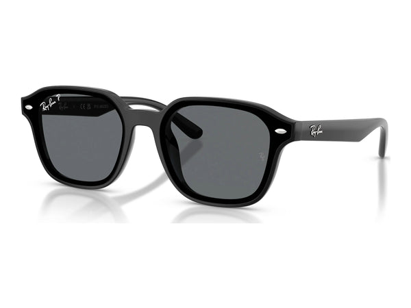 Ray-Ban RB4458D — Black / Dark Grey Polarized — quarter view