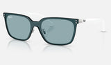 Ray-Ban RB3784D — Silver / Light Blue — quarter view