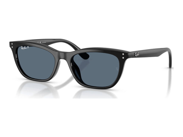 Ray-Ban RB4474D — Black / Blue Polarized — quarter view