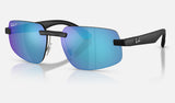 Ray-Ban RB4475CH — Sand Black / Polarized Green — quarter view