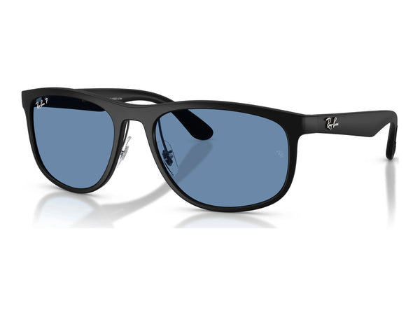 Ray-Ban RB4468 — Sand Black / Polarized S Blue — quarter view