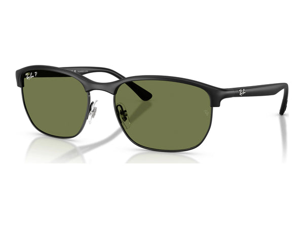 Ray-Ban RB4469 — Sand Black / Polarized S Green — quarter view