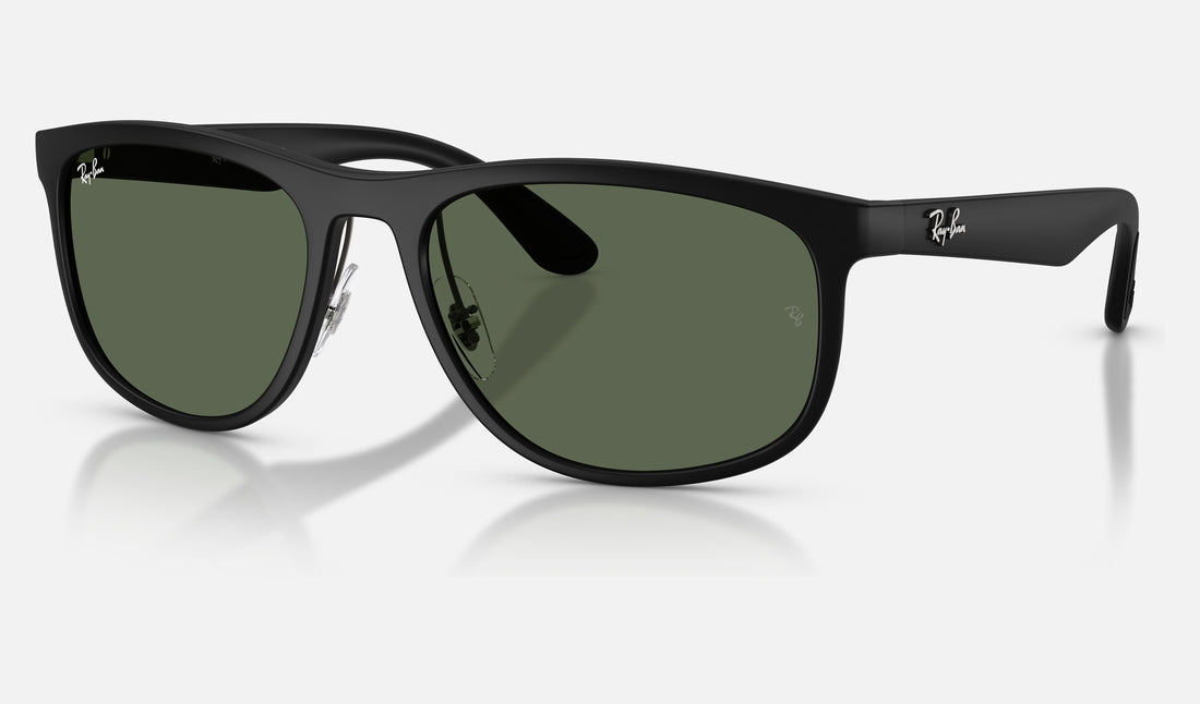 Ray-Ban RB4468 — Sand Black / Dark Green — quarter view