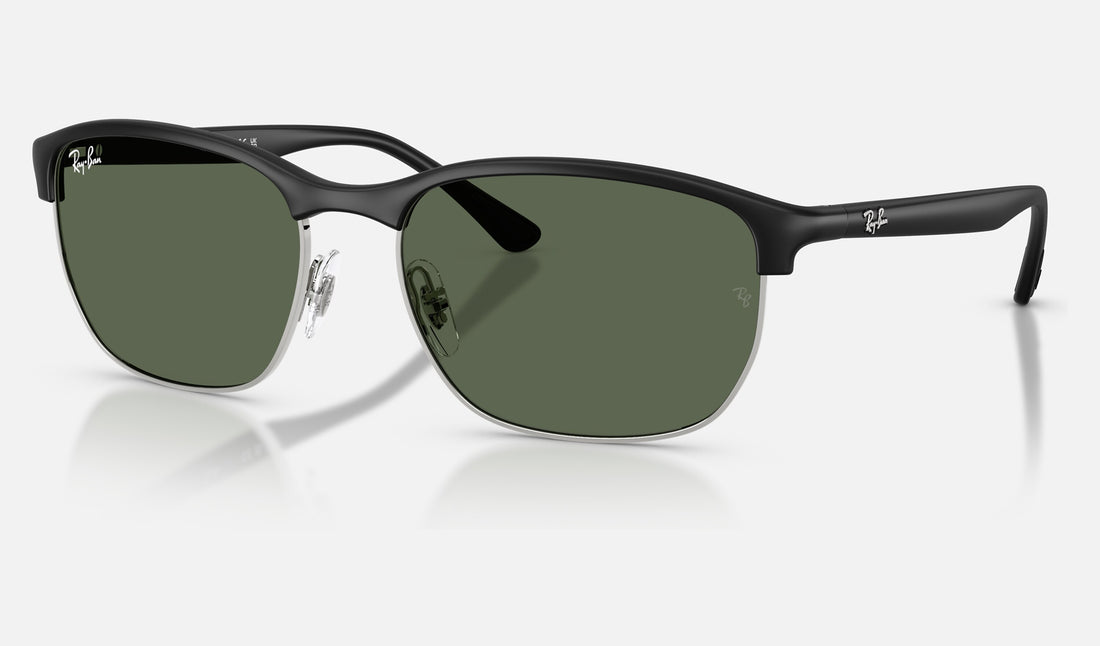 Ray-Ban RB4469 — Sand Black / Dark Green — quarter view