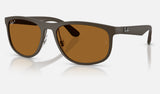 Ray-Ban RB4468 — Sand Brown / Polarized S Bronze — quarter view