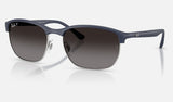 Ray-Ban RB4469 — Sand Dark Blue / Grey Gradient Polarized — quarter view