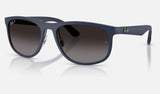 Ray-Ban RB4468 — Sand Dark Blue / Grey Gradient Polarized — quarter view