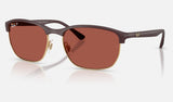 Ray-Ban RB4469 — Sand Violet / Polarized S Red — quarter view