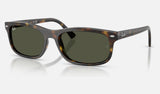 Ray-Ban RB2224F — Havana / Green — quarter view