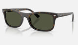 Ray-Ban RB2226F — Havana / Green — quarter view