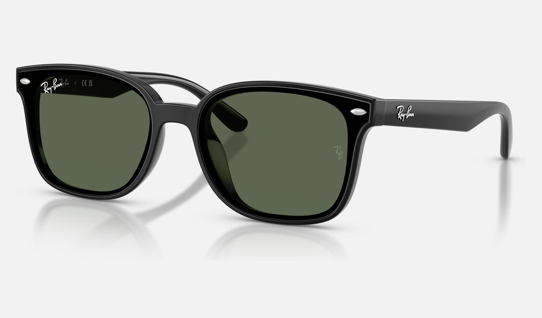 Ray-Ban RB4461D — Black / Dark Green — quarter view