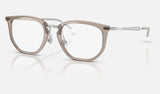 Ray-Ban Junior RY9085V — Transparent Grey — quarter view