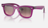 Ray-Ban Junior RJ9140S — Violet / Pink Mirror Silver Gradient — quarter view