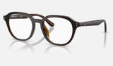 Ray-Ban RX7259D — Transparent Brown — quarter view