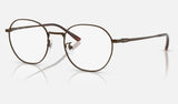 Ray-Ban RX8778D — Brown — quarter view