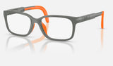 Ray-Ban Junior RYA1980 — Grey & Orange — quarter view
