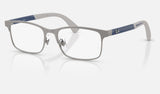 Ray-Ban Junior RY1061 — Matte Gunmetal on Gunmetal — quarter view