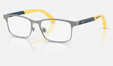 Ray-Ban Junior RY1061 — Matte Gunmetal on Gunmetal — quarter view