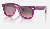 Ray-Ban Junior RJ9140SF — Violet / Pink Mirror Silver Gradient — quarter view