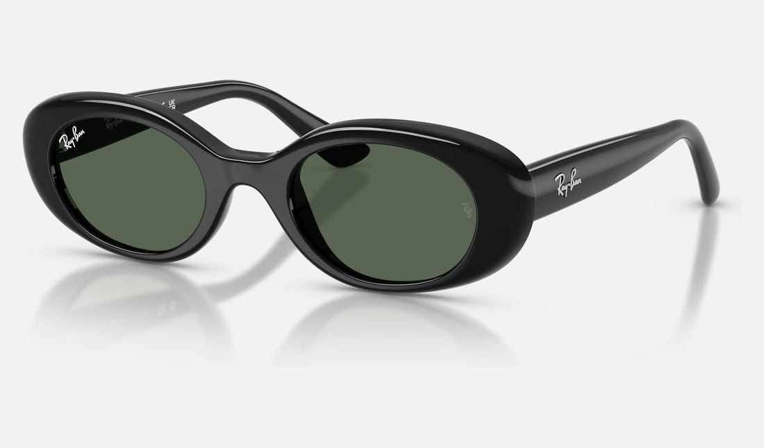 Ray-Ban Junior RJ9141SF — Black / Dark Green — quarter view