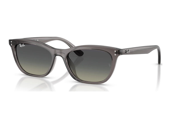 Ray-Ban RB4474D — Transparent Dark Grey / Gradient Grey — quarter view