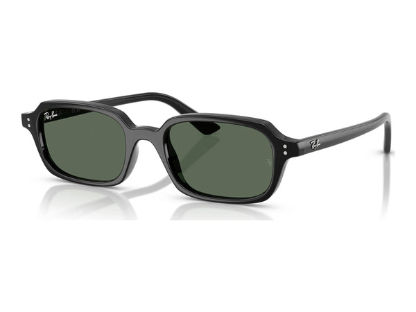 Ray-Ban Zuri RB4455 — Black / Dark Green — quarter view