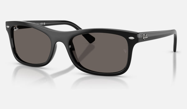 Ray-Ban RB2226 — Black / Dark Grey — quarter view