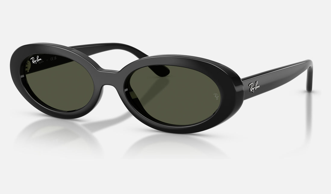 Ray-Ban RB2223 — Black / Green — quarter view