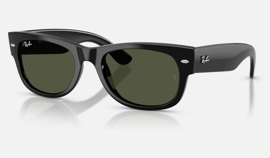 Ray-Ban Mega Wayfarer Ii RB0832S — Black / Green — quarter view