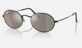 Ray-Ban Oval RB3547N — Black / Bronze — quarter view