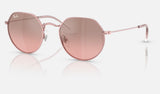 Ray-Ban Junior Junior Jack RJ9565S — Light Pink / Pink Mirror Silver Gradient — quarter view