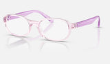 Ray-Ban Junior RY1904 — Transparent Pink — quarter view