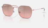 Ray-Ban Junior RJ9594S — Light Pink / Pink Mirror Silver Gradient — quarter view