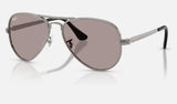 Ray-Ban Aviator Max RB3925 — Gunmetal / Violet — quarter view