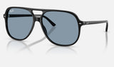 Ray-Ban Bill RB2198 — Black / Blue — quarter view