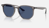 Ray-Ban RB4306 — Opal Grey / Dark Blue — quarter view