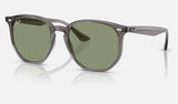 Ray-Ban RB4306 — Opal Grey / Green — quarter view