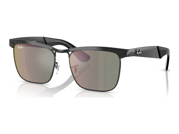 Ray-Ban Wayfarer Deluxe RB3875 — Black / Bronze — quarter view