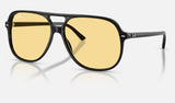 Ray-Ban Bill RB2198 — Black / Yellow — quarter view