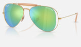 Ray-Ban RB3029M — Arista Gold / Green Mirror Blue — quarter view