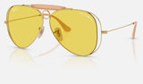 Ray-Ban RB3138M — Arista Gold / Yellow — quarter view