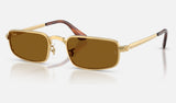 Ray-Ban RB3927 — Arista Gold / Brown — quarter view