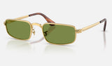 Ray-Ban RB3927 — Arista Gold / Green — quarter view