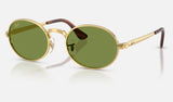 Ray-Ban RB3931 — Arista Gold / Green — quarter view