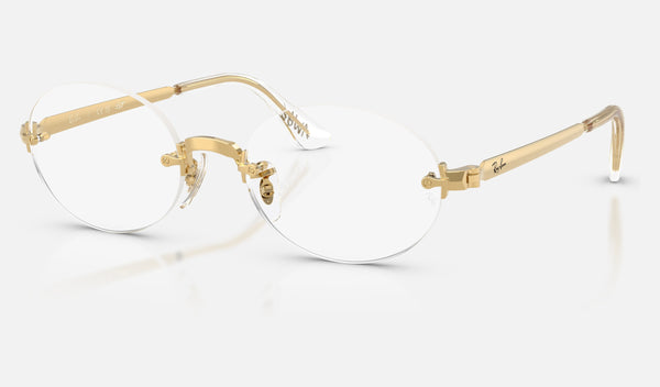 Ray-Ban RX3929V — Arista Gold — quarter view